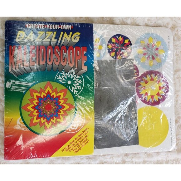 Kaleidoscope Making Kit DIY Prismatic Craft Book Set Science Pace Products Vtg - Picture 2 of 12